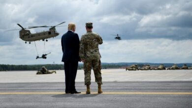 trump y militares