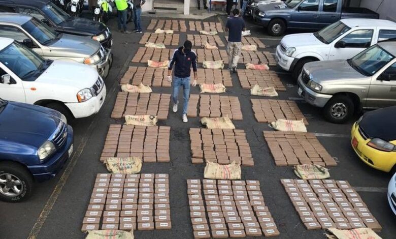 una tonelada de cocaína ecuador