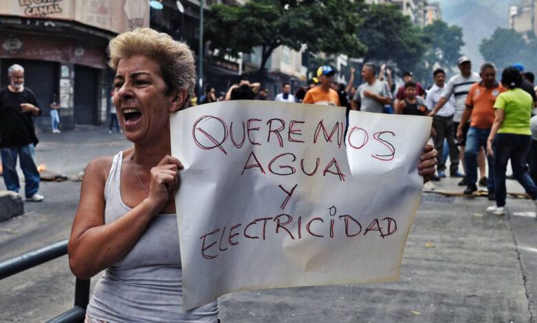 venezolanos sin agua