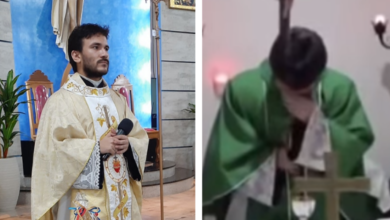 Sacerdote brasileño le da un ataque de risa en plena misa