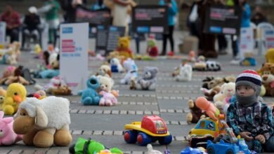 protesta de los peluches