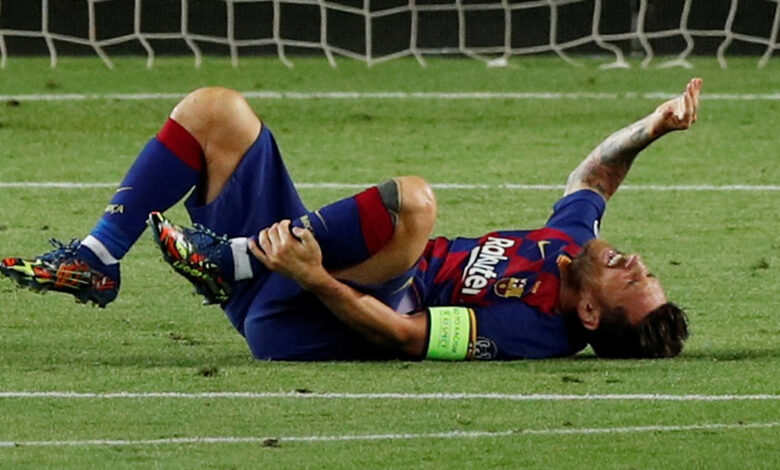 messi lesionado