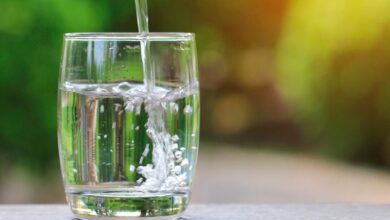 vaso con agua